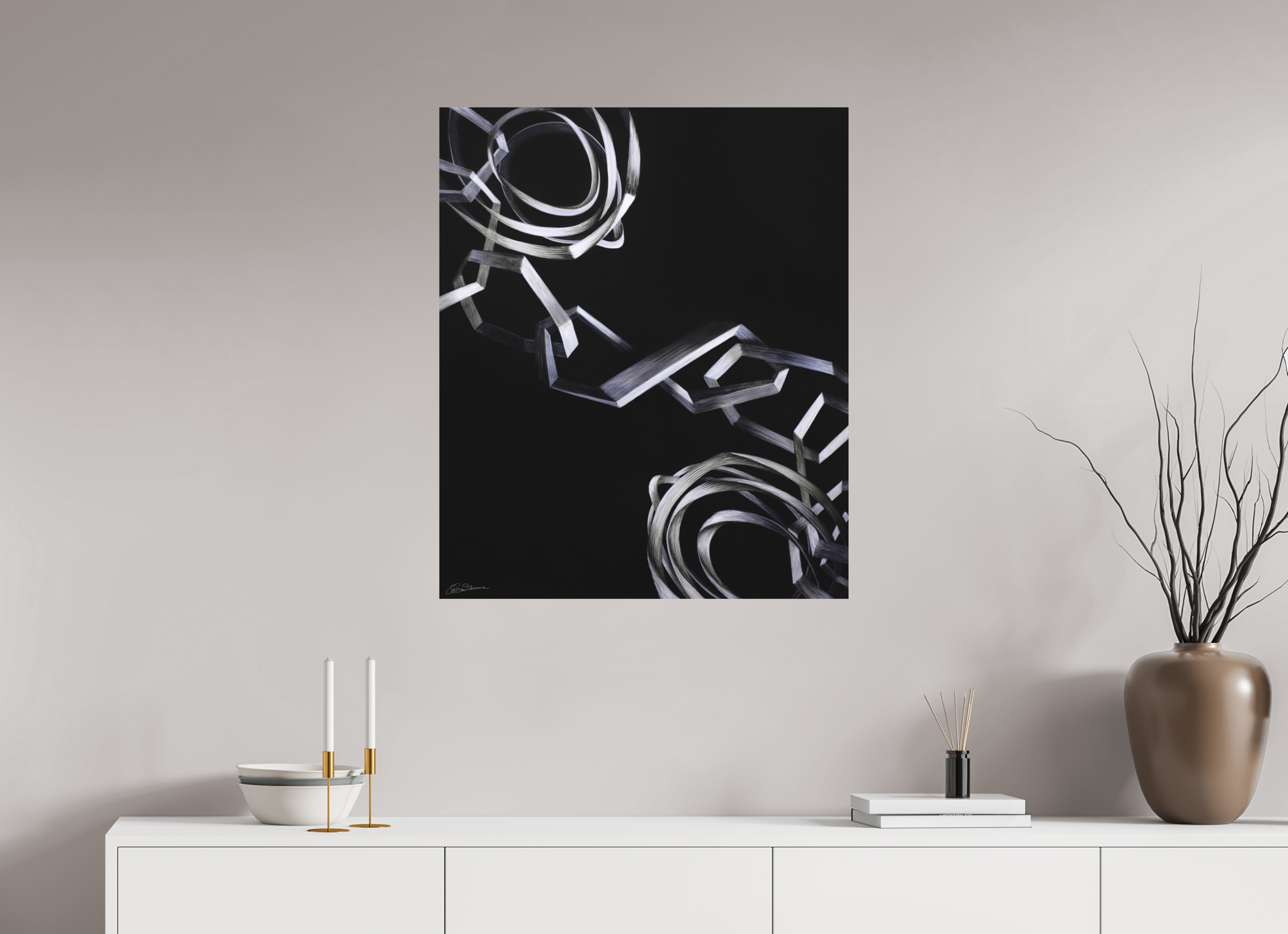 70 x 84,1 cm, Alu-Dibond mit Aufhängung Zusammen hängen