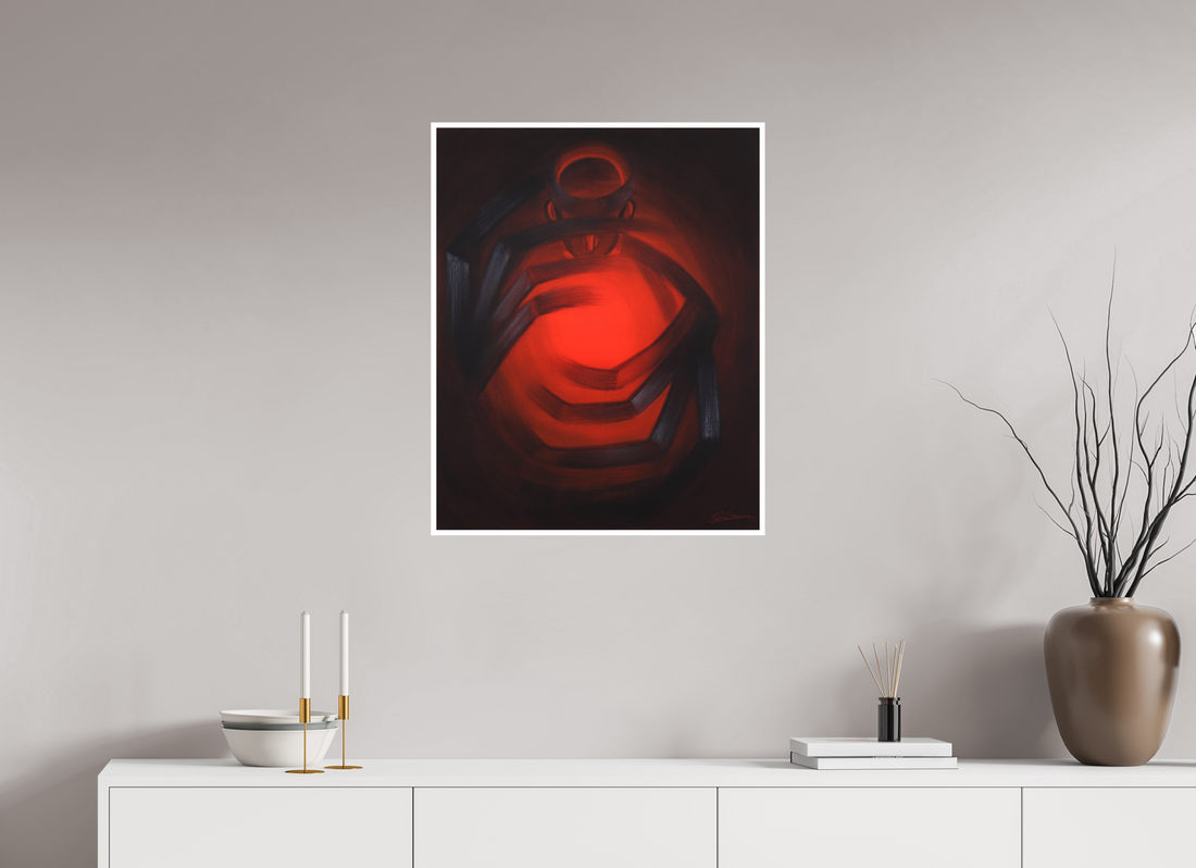 60 x 74,6 cm, Papier ohne Rahmen Der Feuerweber