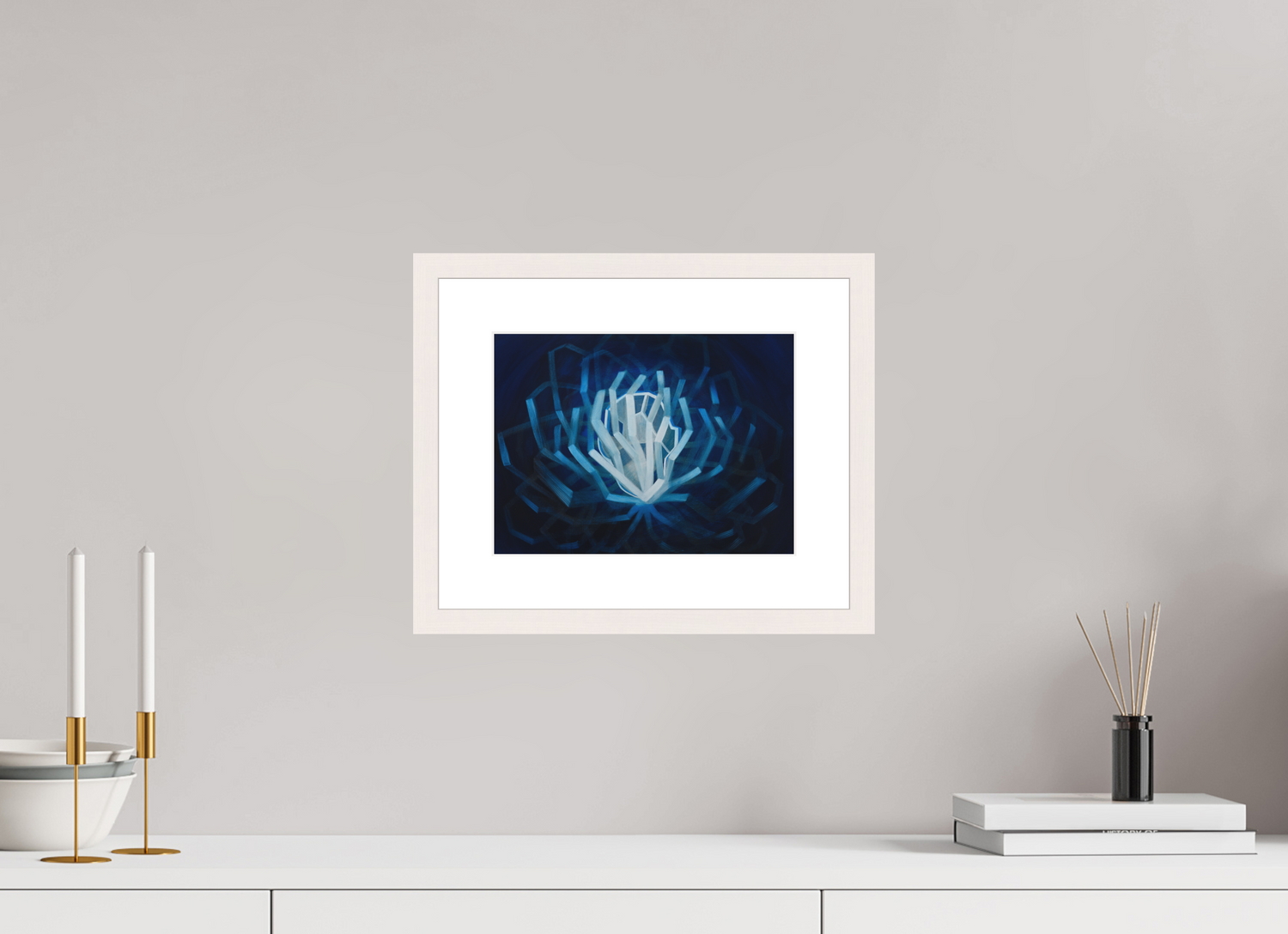 26,9 x 20 cm, Fien Art Print gerahmt weißer Rahmen Varianten des selbst