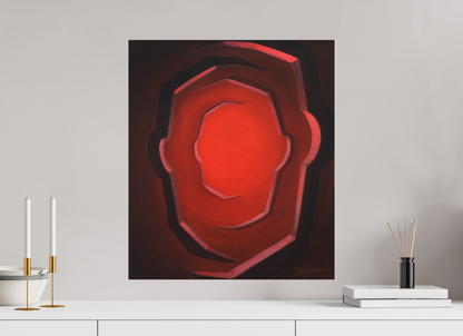 50 x 58,1 cm, Alu-Dibond-Druck mit Aufhängung Ich war, ich bin, ich werde sein