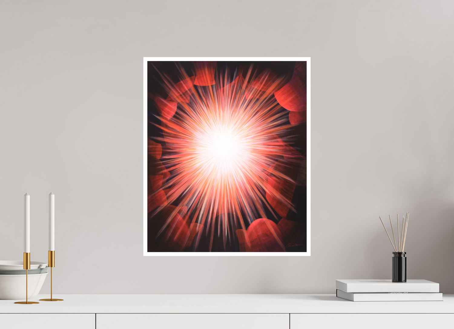 40 x 48 cm, Papier ohne Rahmen Gemeinsames Leuchten