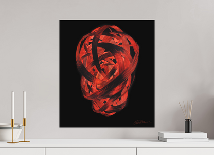 50 x 56,6 cm, Alu-Dibond mit Aufhängung Feuertaufe