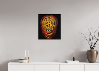 50 x 57,3 cm, Papier ohne Rahmen Feuer | Sommer