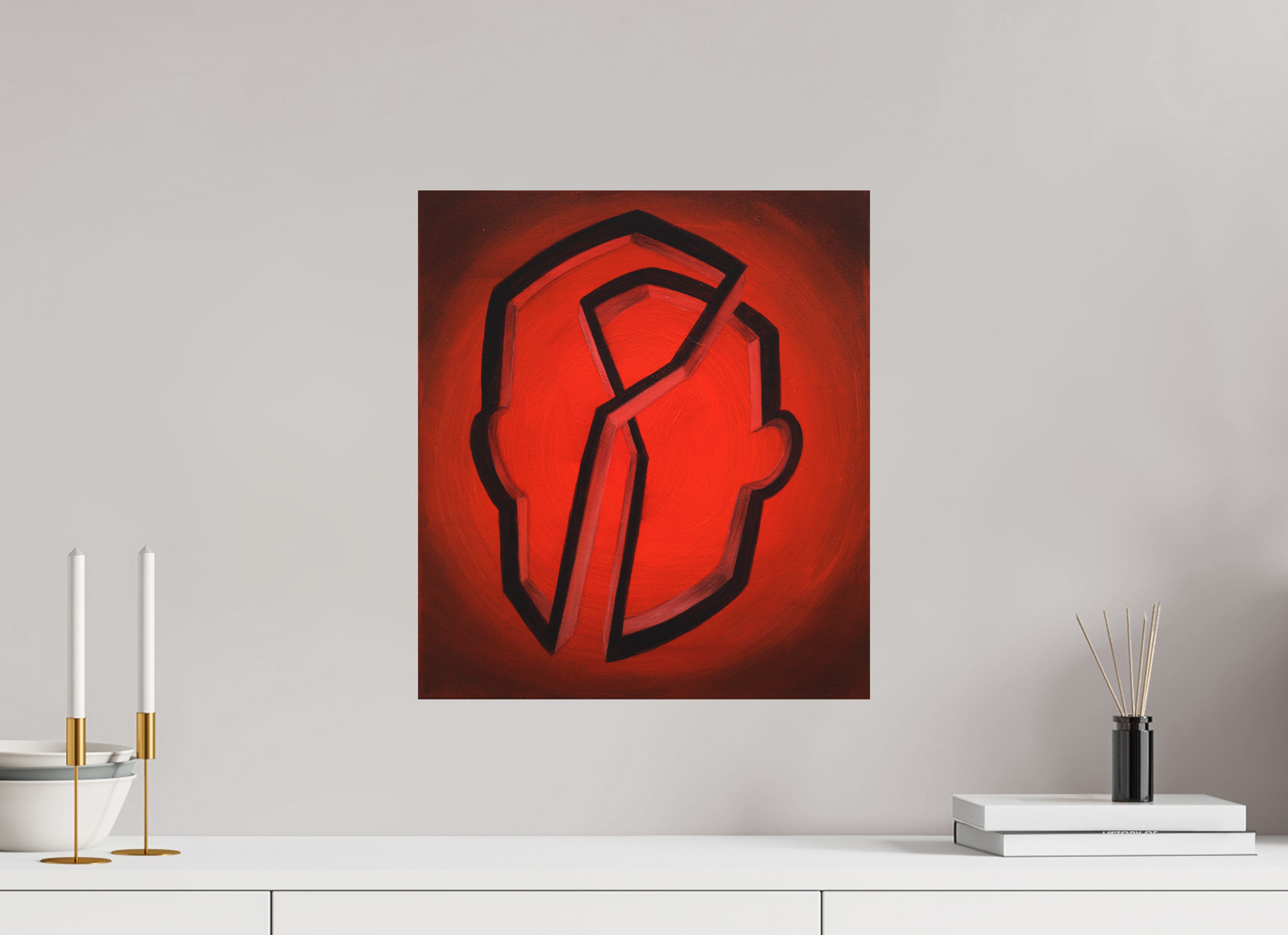 40 x 45 cm, Fine Art Print ohne Rahmen Geistige Architektur arbeitstitel