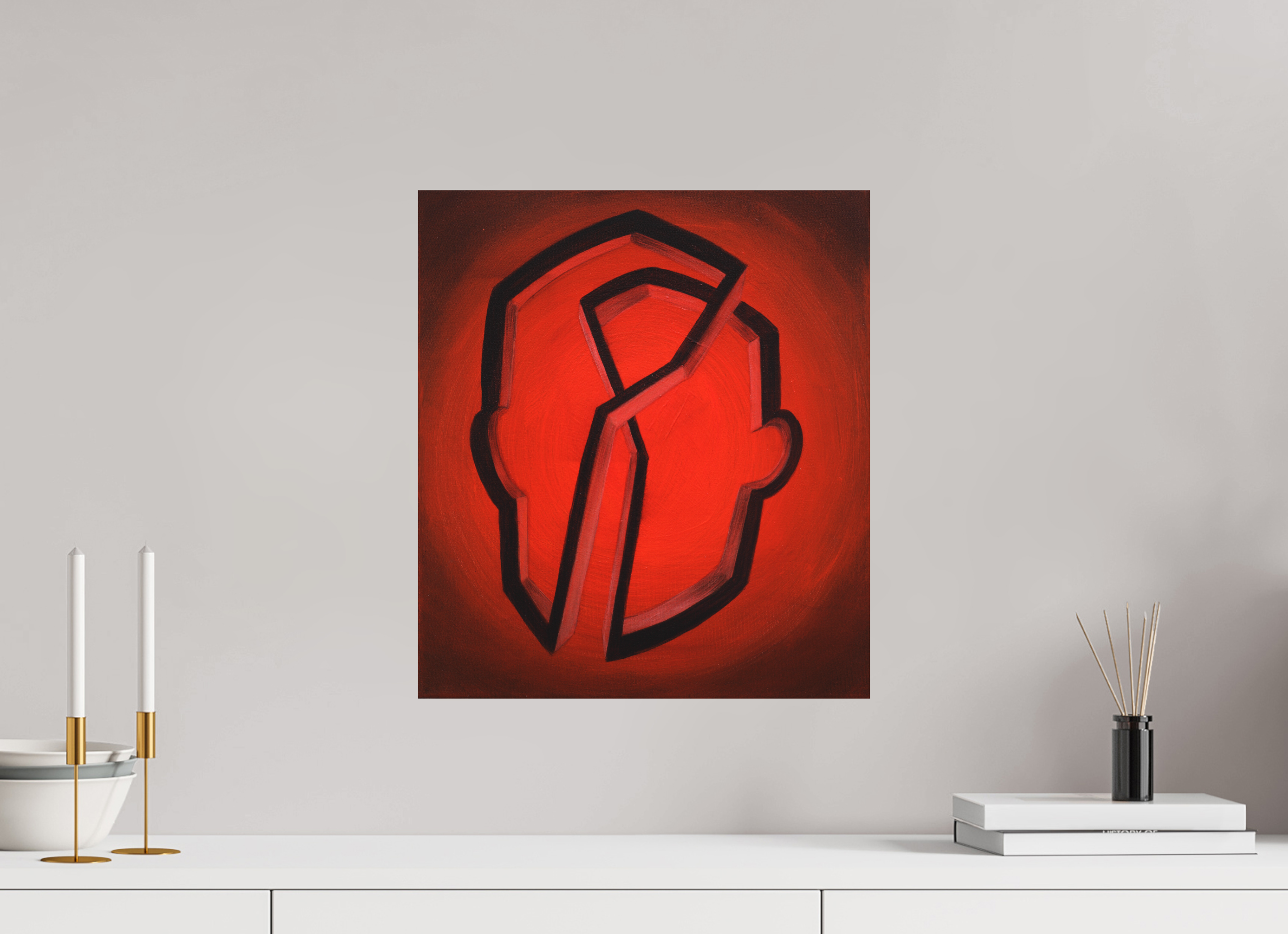 40 x 45 cm, Fine Art Print ohne Rahmen Geistige Architektur arbeitstitel