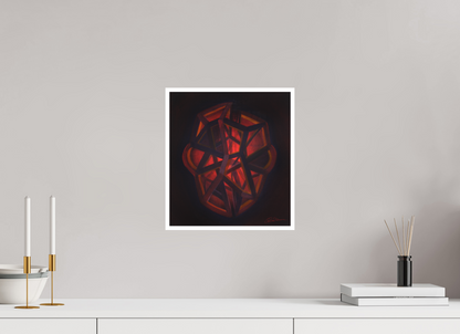 30 x 33,2 cm, Papier ohne Rahmen Innere Geometrie