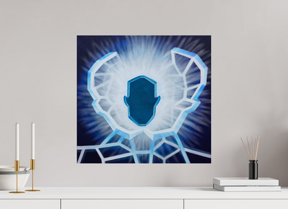 52,5 x 50 cm, Fine Art Print auf Aluminum Öffnung - vom alten zum neuen Ich