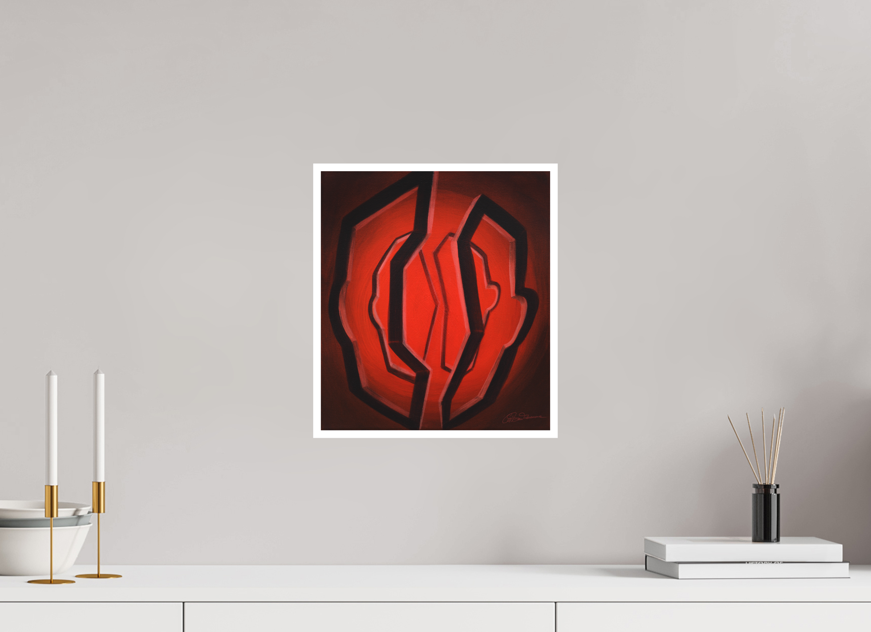 30 x 33,9 cm, Papier ohne Rahmen Selbst-Bild. Portale eines Selbst