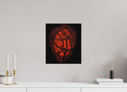 30 x 34 cm, Alu-Dibond mit Holzrahmen, schwarz Selbst Formung