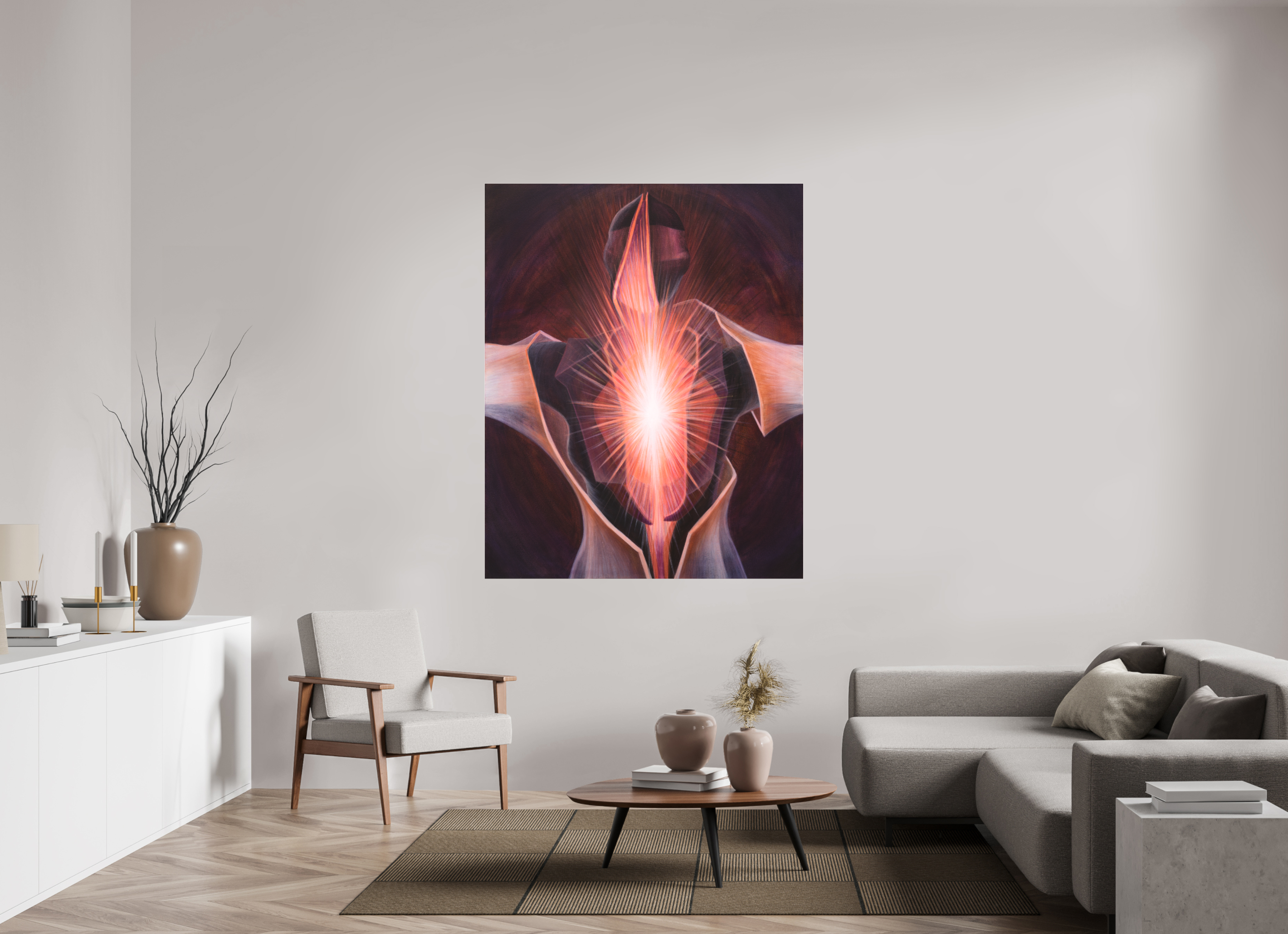 130 x 161,3 cm, Fine Art Pigmentdruck hinter Acrylglas Selbst Offenbarung