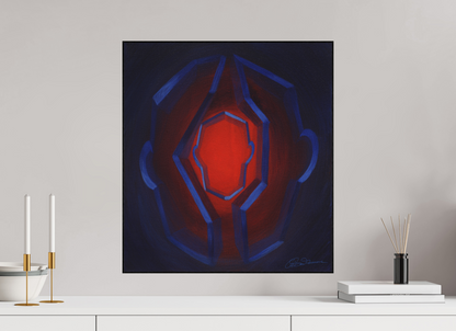 50 x 55 cm, Alu-Dibond mit Holzrahmen, schwarz Inneres Kind