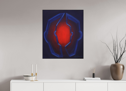 70 x 84 cm, Alu-Dibond mit Holzrahmen, schwarz Inneres Kind