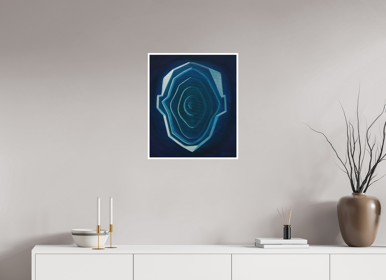 50 x 59 cm, Papier ohne Rahmen Schichten des Selbst