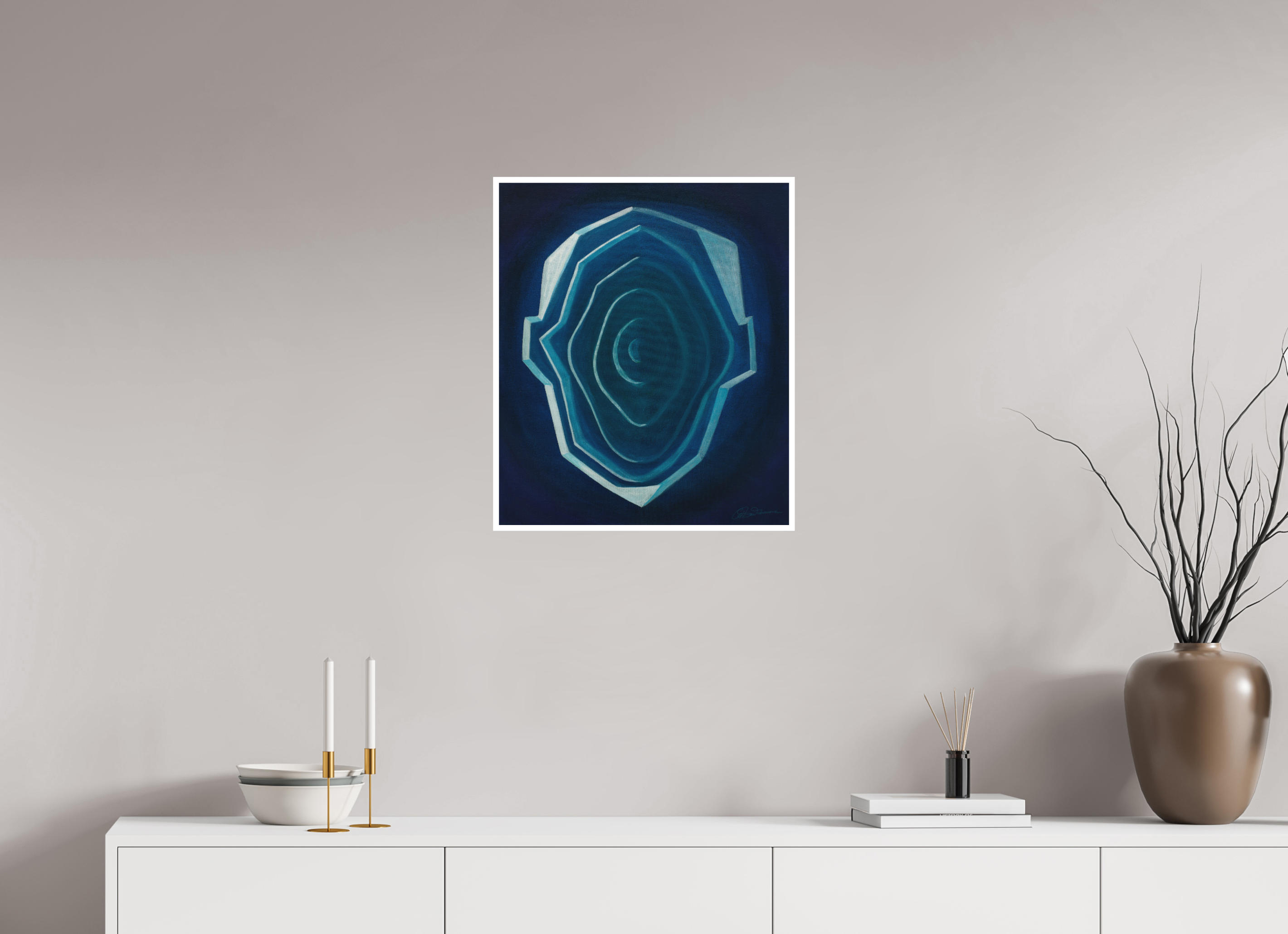 50 x 59 cm, Papier ohne Rahmen Schichten des Selbst