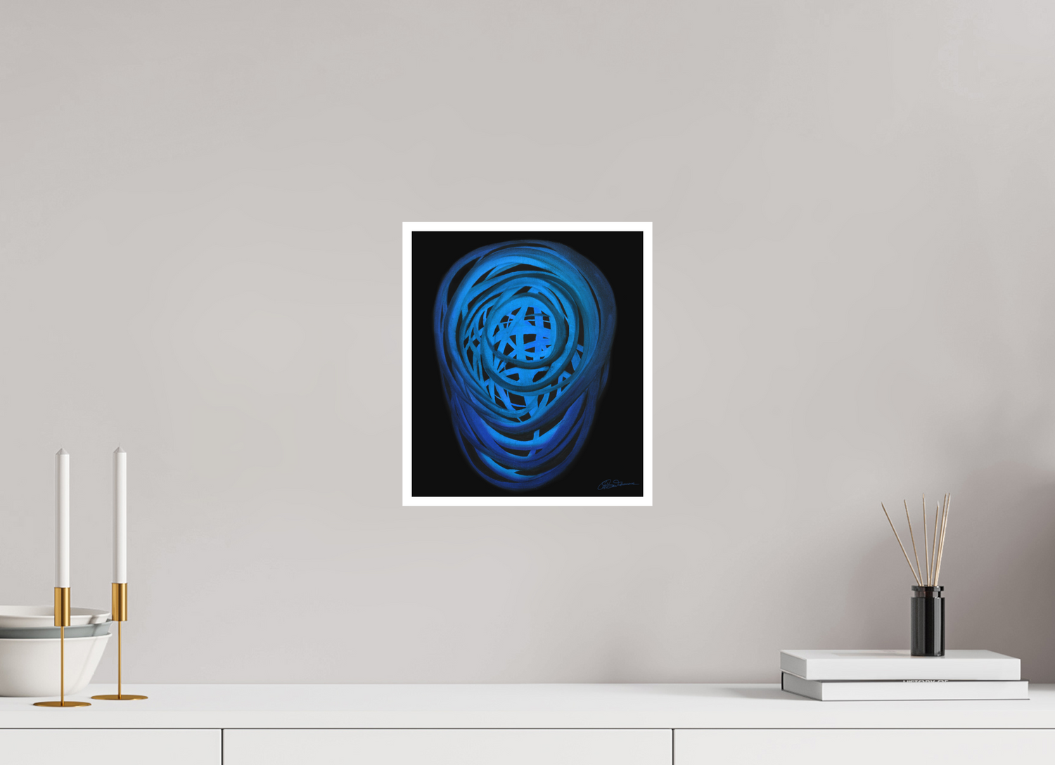 25 x 28,7 cm, Papier ohne Rahmen Wasser | Winter