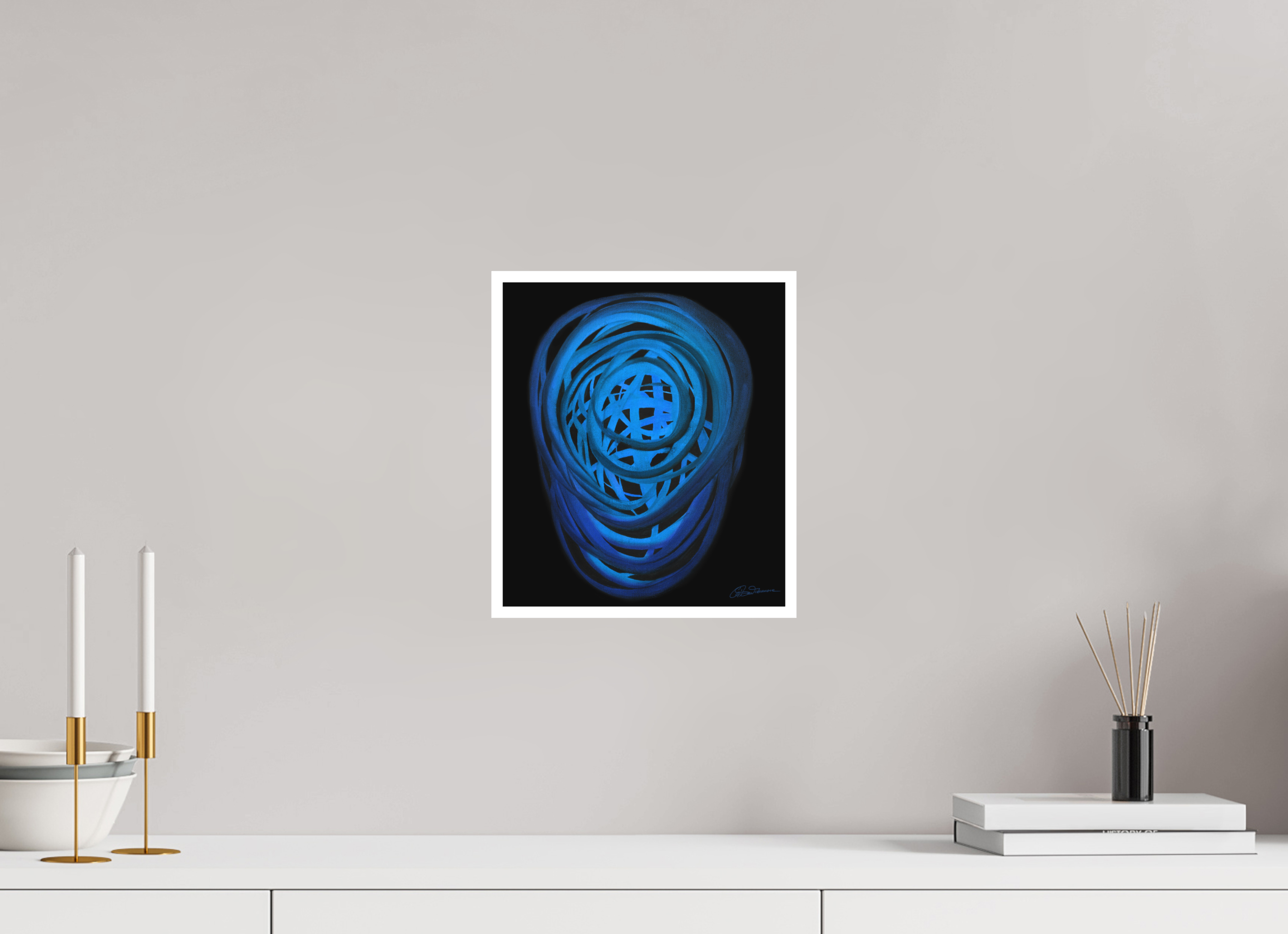 25 x 28,7 cm, Papier ohne Rahmen Wasser | Winter