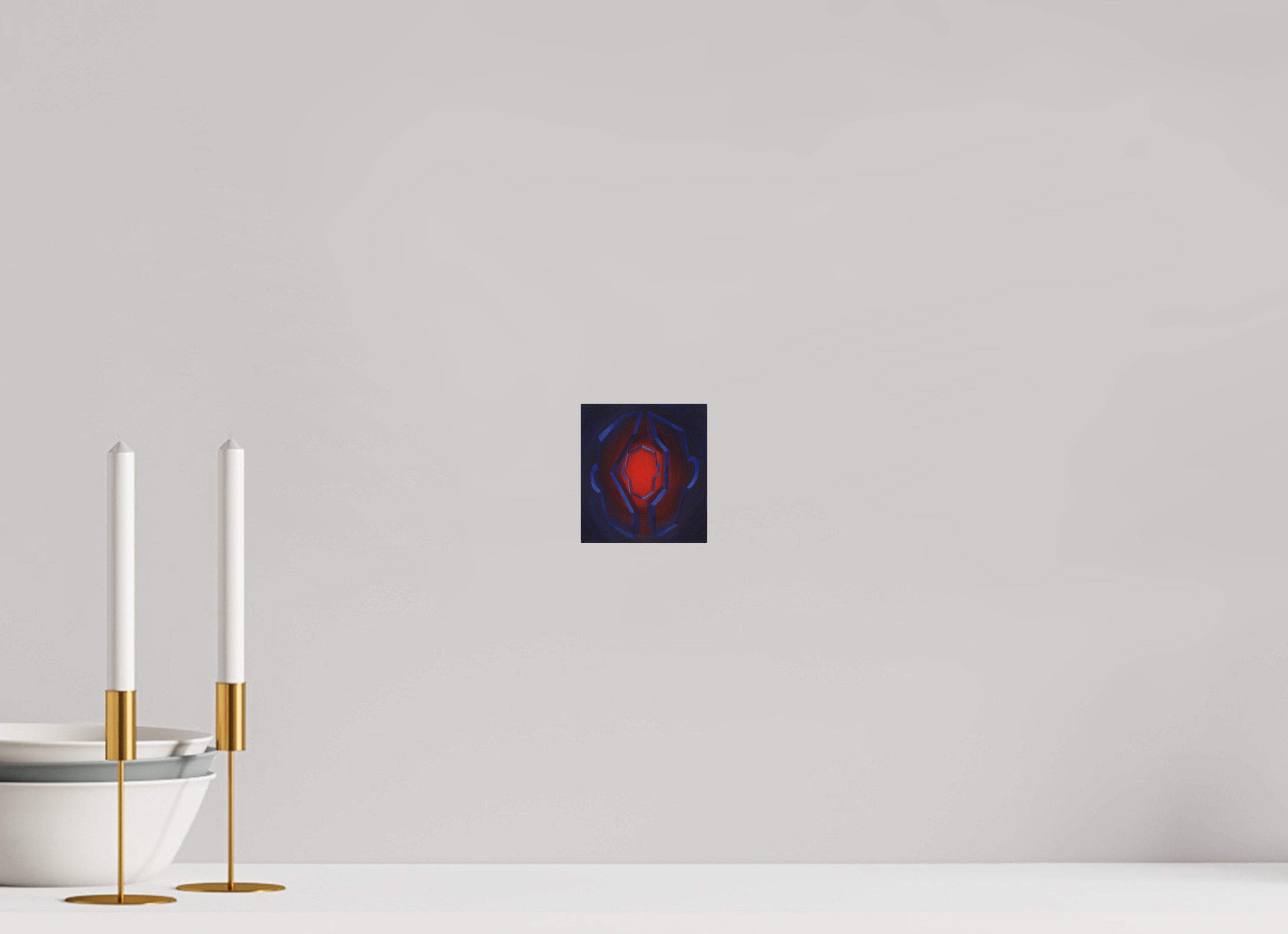 10 x 11 cm, Fine Art Print ohne Rahmen Selbst-Bild. Innerer Übergang