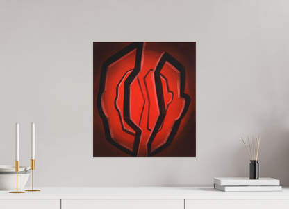 40 x 45,1 cm, Fine Art Pigmentdruck hinter Acrylglas Selbst-Bild. Zwei Portale eines Selbst