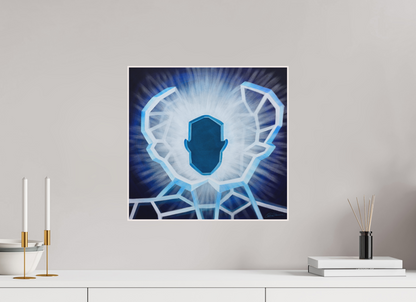 41,7 x 40 cm, Alu-Dibond mit Holzrahmen, weiß Öffnung - vom alten zum neuen Ich