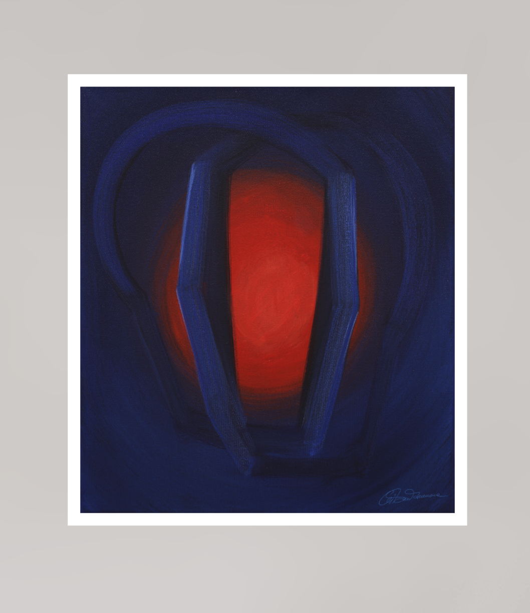 30 x 34,2 cm, Papier ohne Rahmen Selbst-Begegnung