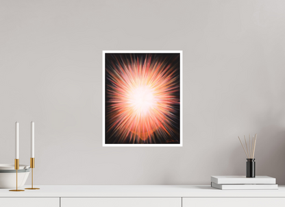 30 x 36,3 cm, Papier ohne Rahmen Erleuchtung