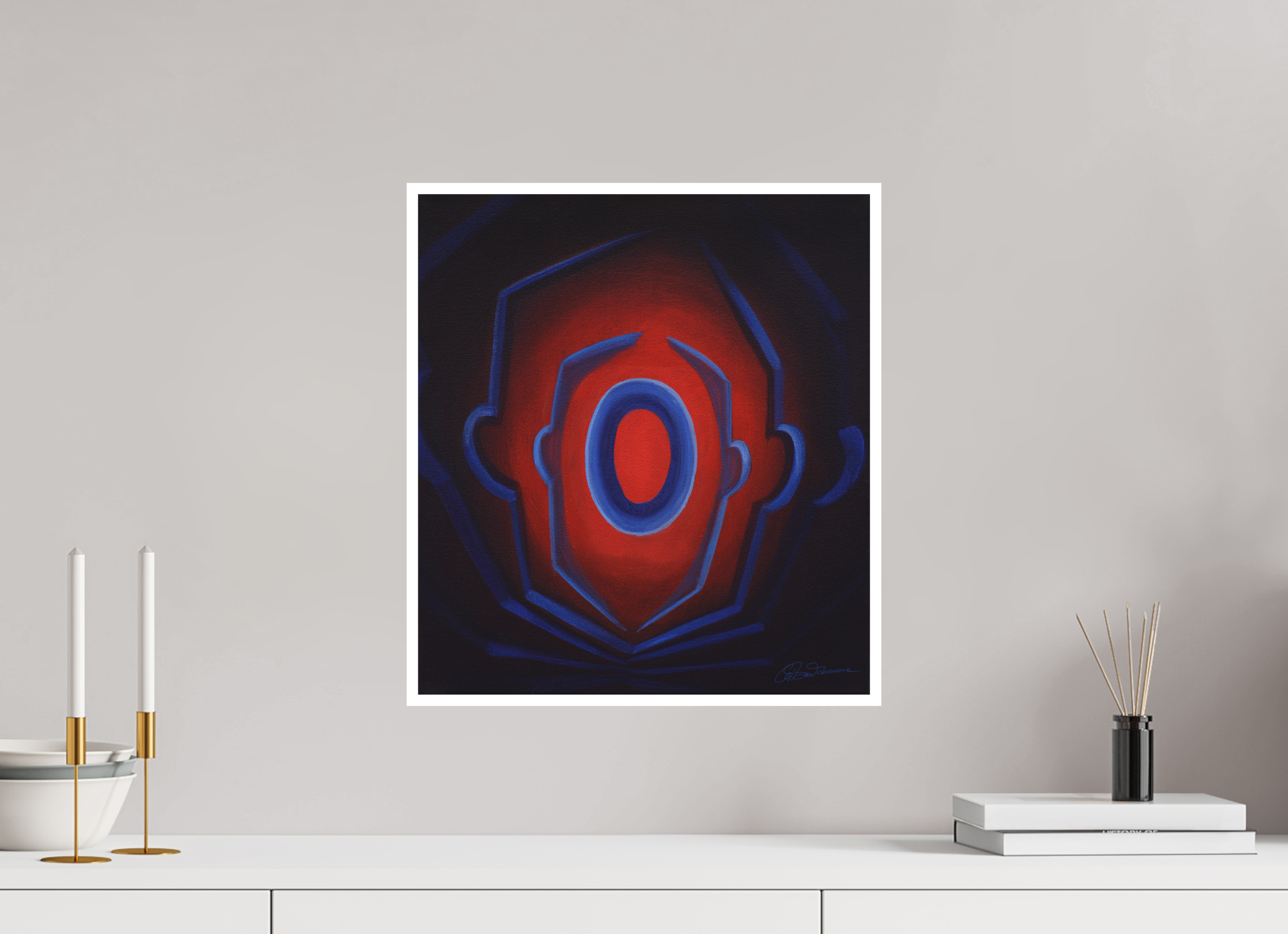 40 x 44,3 cm, Papier ohne Rahmen Selbst-Ursprung