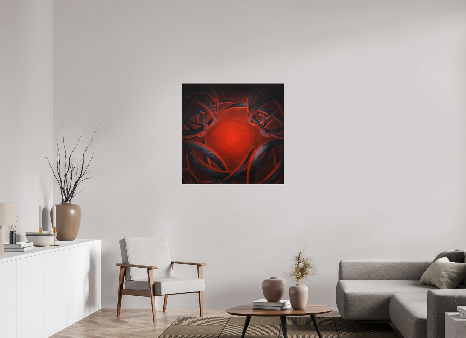 91 x 90 cm, Fine Art Print auf Metal Lichtbringer