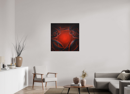 91 x 90 cm, Fine Art Print auf Metal Lichtbringer