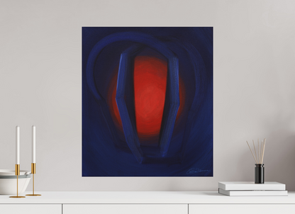 50 x 57,1 cm, Alu-Dibond-Druck mit Aufhängung Selbst-Begegnung