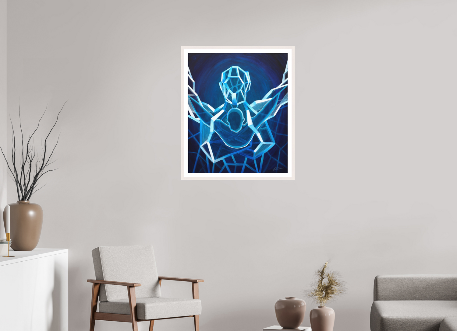 70 x 84,4 cm, Druck mit Holzrahmen (empfohlen) Elan