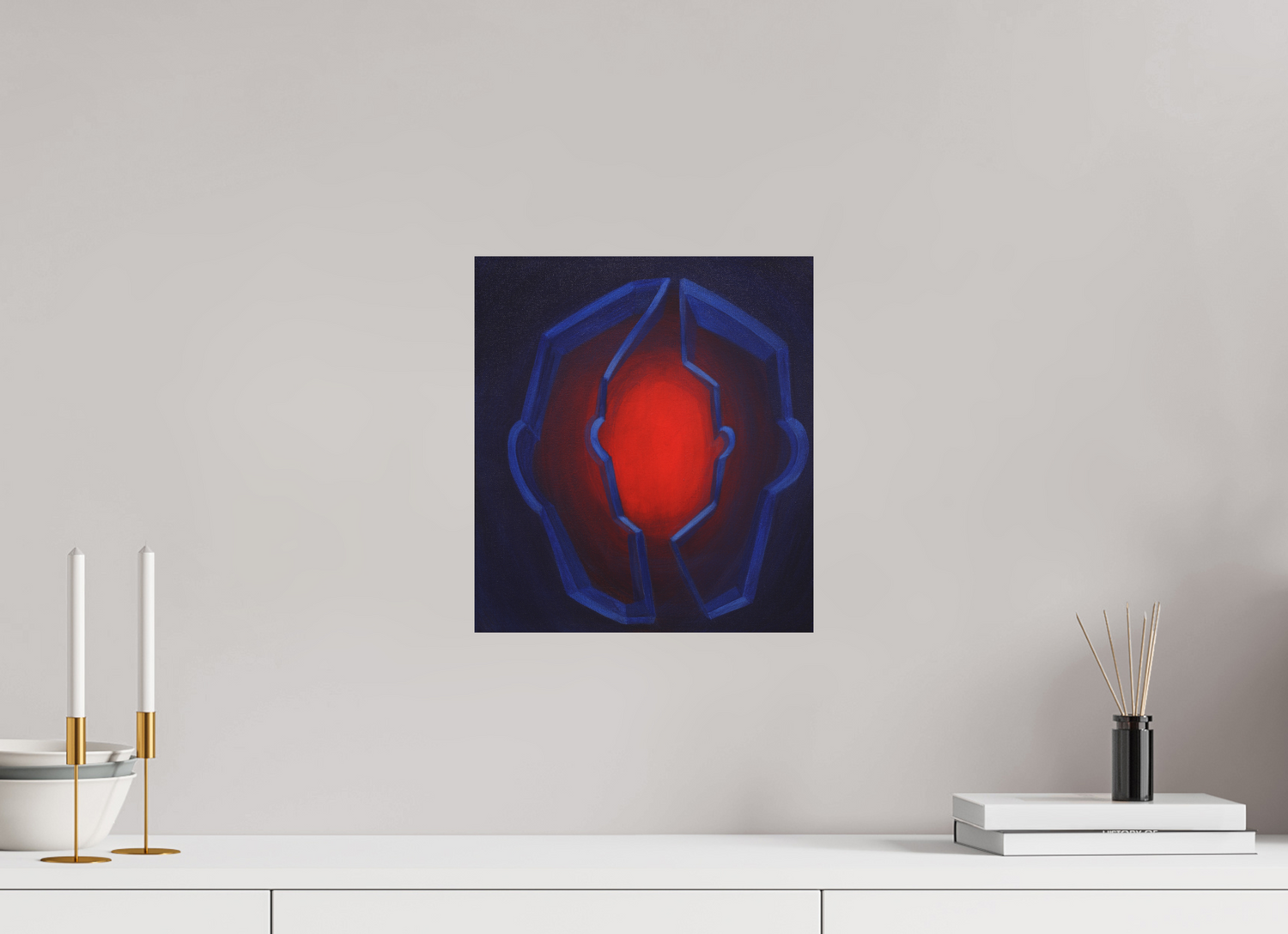 30 x 33,3 cm, Fine Art Print ohne Rahmen Selbst-Bild.  Innerer Kern