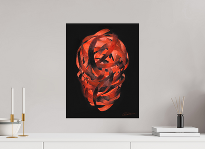 40 x 51,9 cm, Alu-Dibond mit Aufhängung Glutbahnen