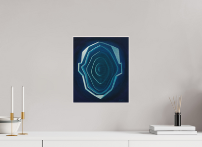 30 x 35,4 cm, Alu-Dibond mit Holzrahmen, weiß Schichten des Selbst