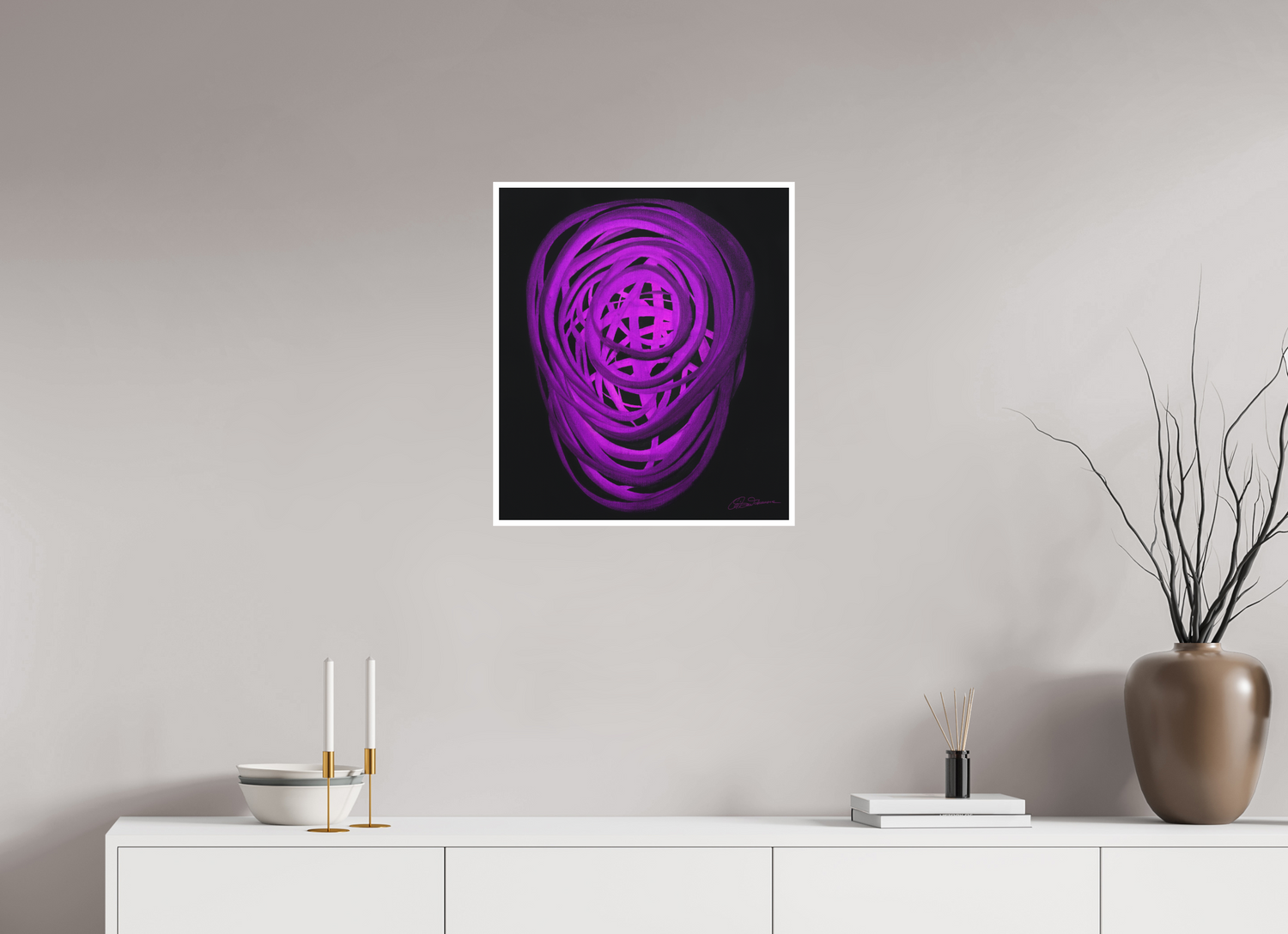 50 x 57,3 cm, Papier ohne Rahmen Äther | Ursprung aller Form