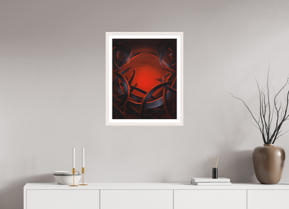 50 x 62,3 cm, Papier mit Holzrahmen, weiß Lichtbringer