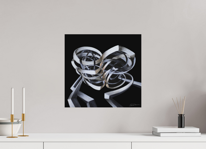 41,8 x 40 cm, Alu-Dibond mit Aufhängung Verschränkung - Kuss