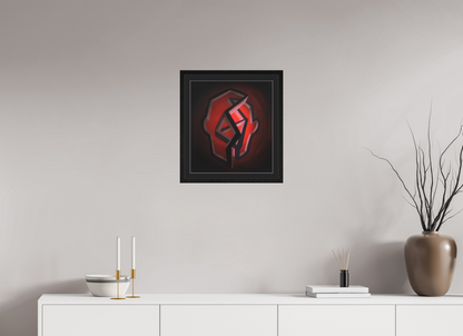 40 x 44,5 cm, Foto Papier schwarzes passapartout und schwarzer rahmen Selbst-Bild. Zwischen Vergangenheit und Werden