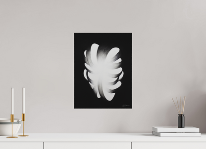 30 x 39,6 cm, Alu-Dibond mit Holzrahmen, schwarz Ausstrahlung