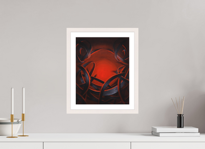 30 x 37,4 cm, Papier mit Holzrahmen, weiß Lichtbringer