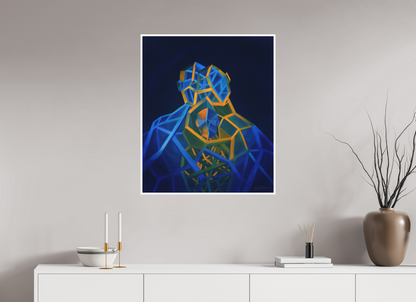 70 x 83,4 cm, Papier ohne Rahmen Trinität – Eltern Kind