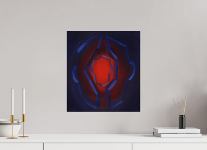 40 x 44 cm, Fine Art Print auf Metal Selbst-Bild. Innerer Übergang