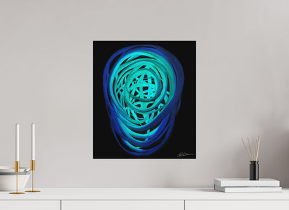 40 x 45,8 cm, Alu-Dibond mit Aufhängung Wasser | Frühling