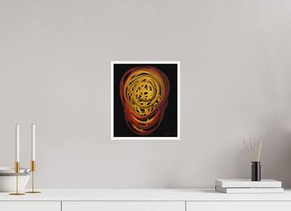 25 x 28,7 cm, Papier ohne Rahmen Feuer | Sommer