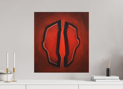 50 x 55,5 cm, Alu-Dibond mit Aufhängung Selbst-Bild. Öffnung