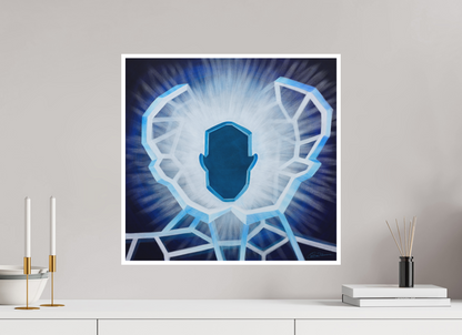 52,1 x 50 cm, Papier ohne Rahmen Öffnung - vom alten zum neuen Ich