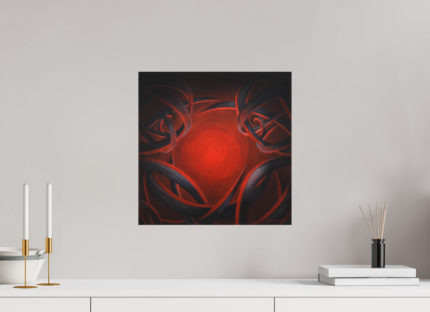 40 x 40 cm, Alu-Dibond mit Aufhängung Lichtbildner