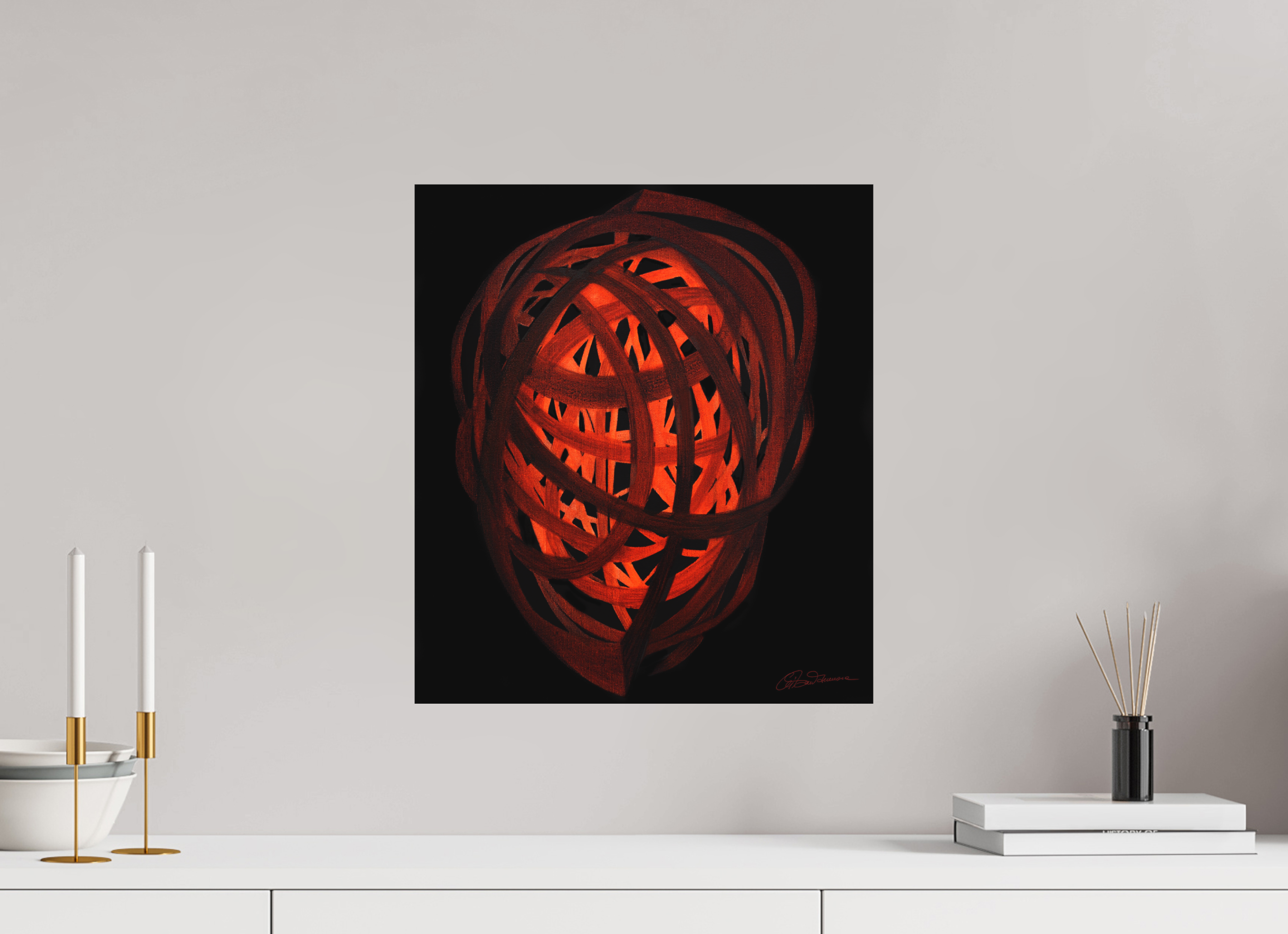 40 x 45,3 cm, Alu-Dibond mit Aufhängung Selbst Formung