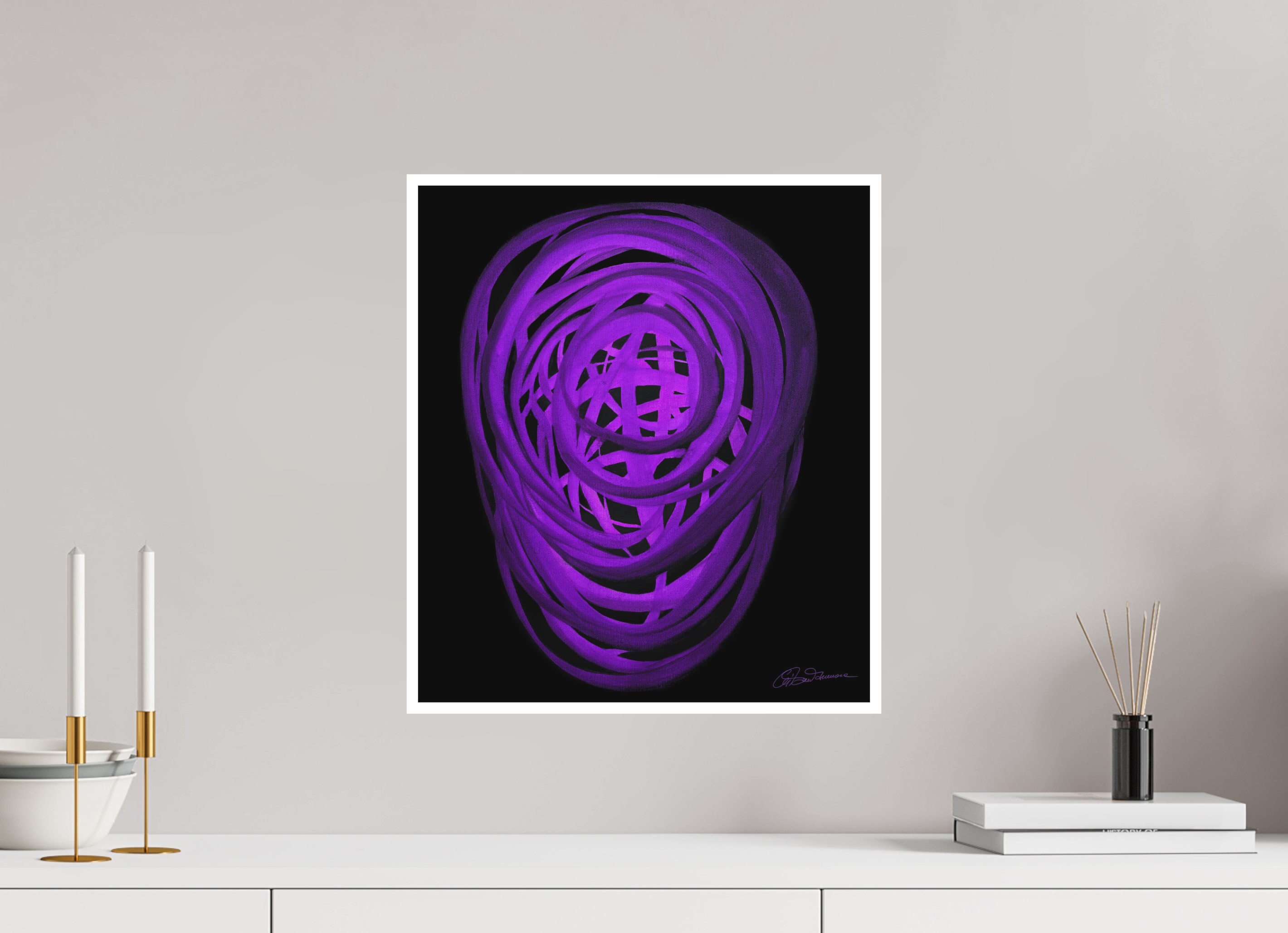 40 x 45,8 cm, Papier ohne Rahmen Äther – Ursprung aller Form