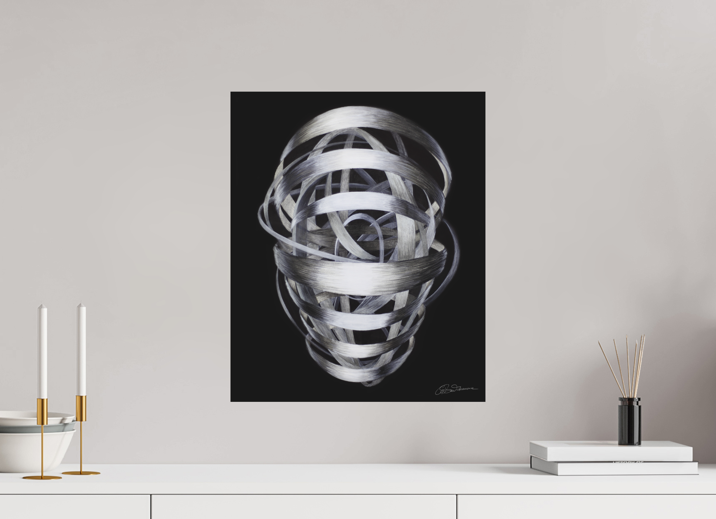 40 x 48,7 cm, Kunstdruck auf Alu-Dibond mit Aufhängung Architektur des Bewusstseins