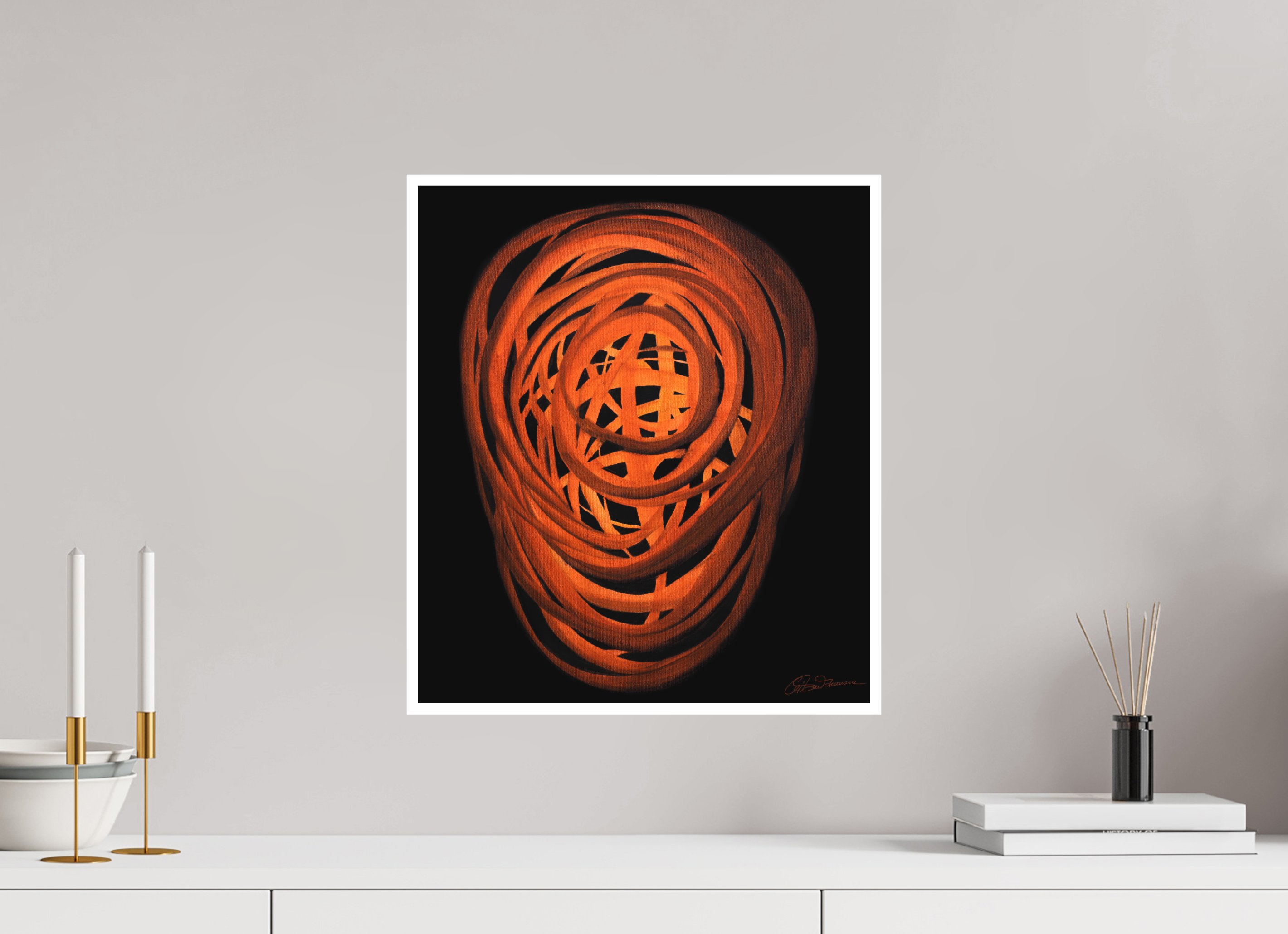 40 x 45,8 cm, Papier ohne Rahmen Glut | Indian Summer